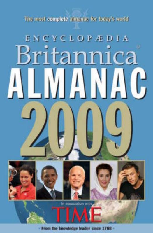Time: Almanac 2009 by Editors of Time Magazine