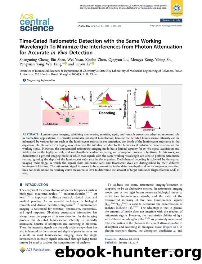 Time-Gated Ratiometric Detection with the Same Working Wavelength To Minimize the Interferences from Photon Attenuation for Accurate in Vivo Detection by unknow