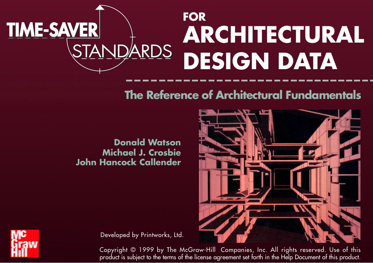 Time-Saver Standards for Architectural Design Data by Donald Watson