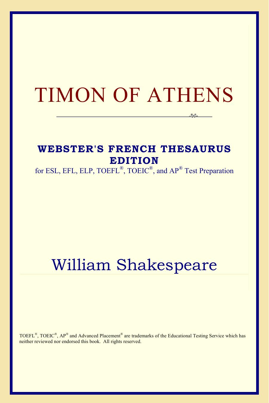 Timon of Athens by William Shakespeare