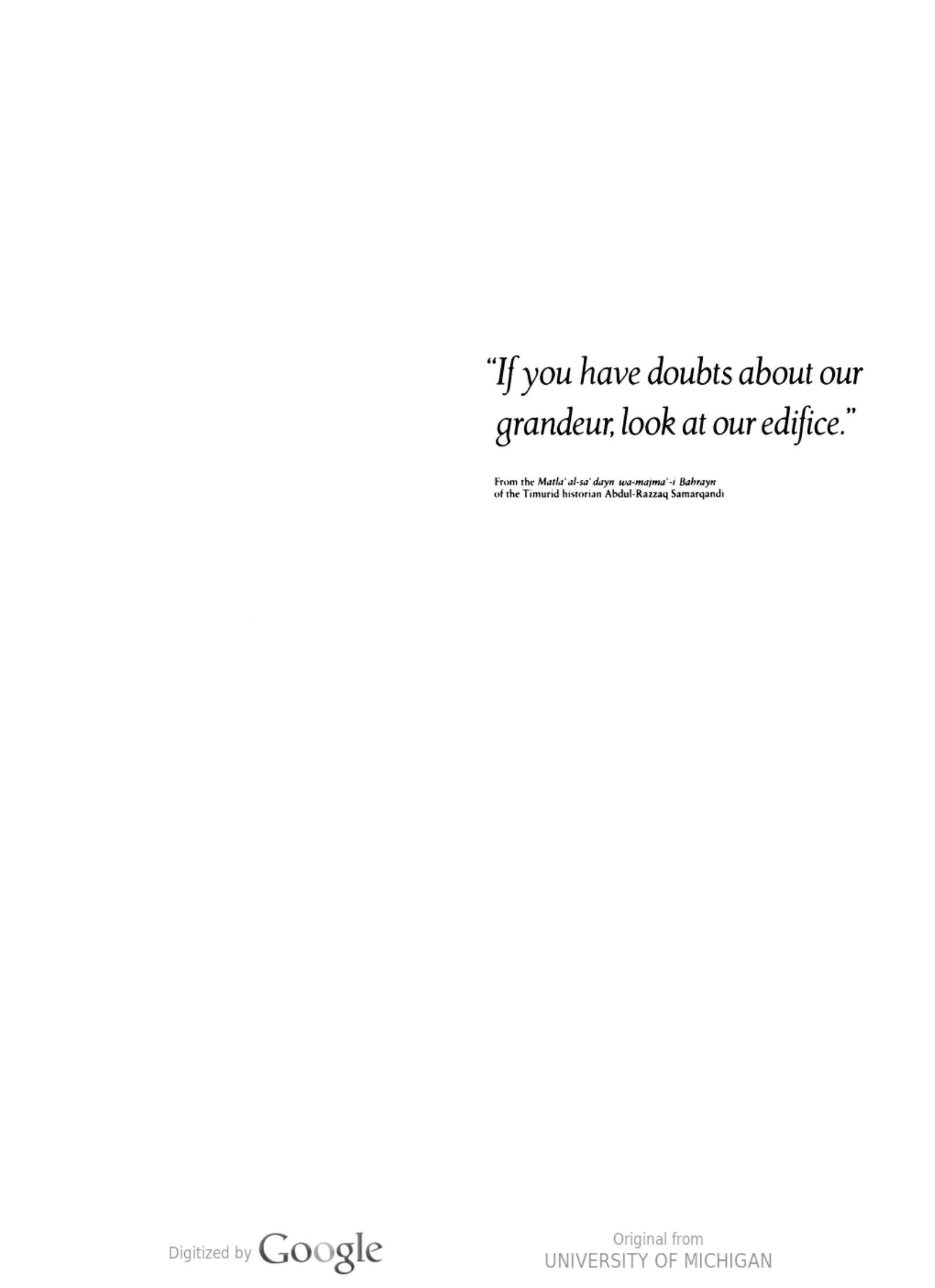 Timur and the Princely Vision: Persian Art and Culture in the Fifteenth Century by Thomas W. Lentz and Glenn D. Lowry