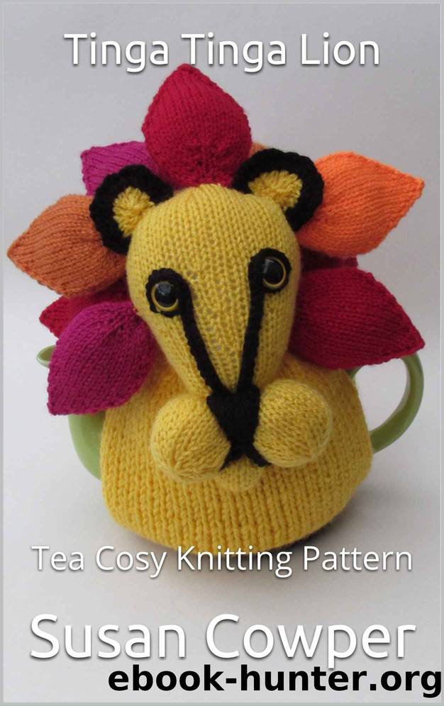 Tinga Tinga Lion: Tea Cosy Knitting Pattern by Susan Cowper