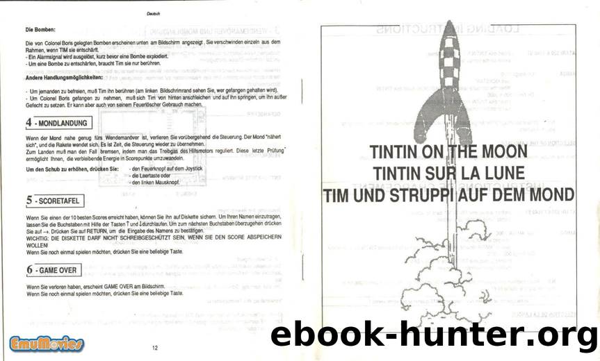 Tintin on the Moon - Manual by Gilles
