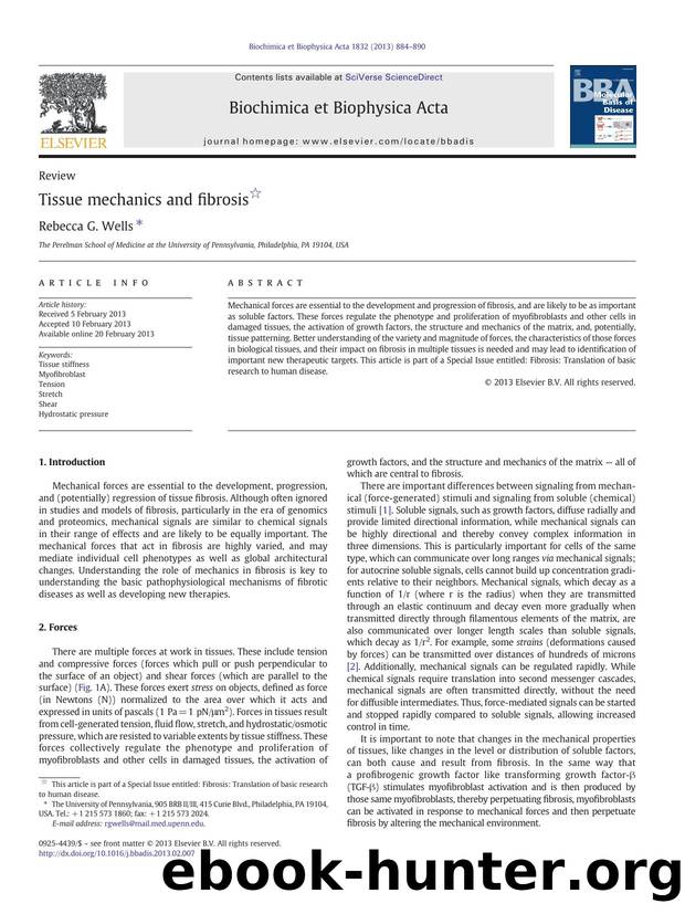 Tissue mechanics and fibrosis by Rebecca G. Wells