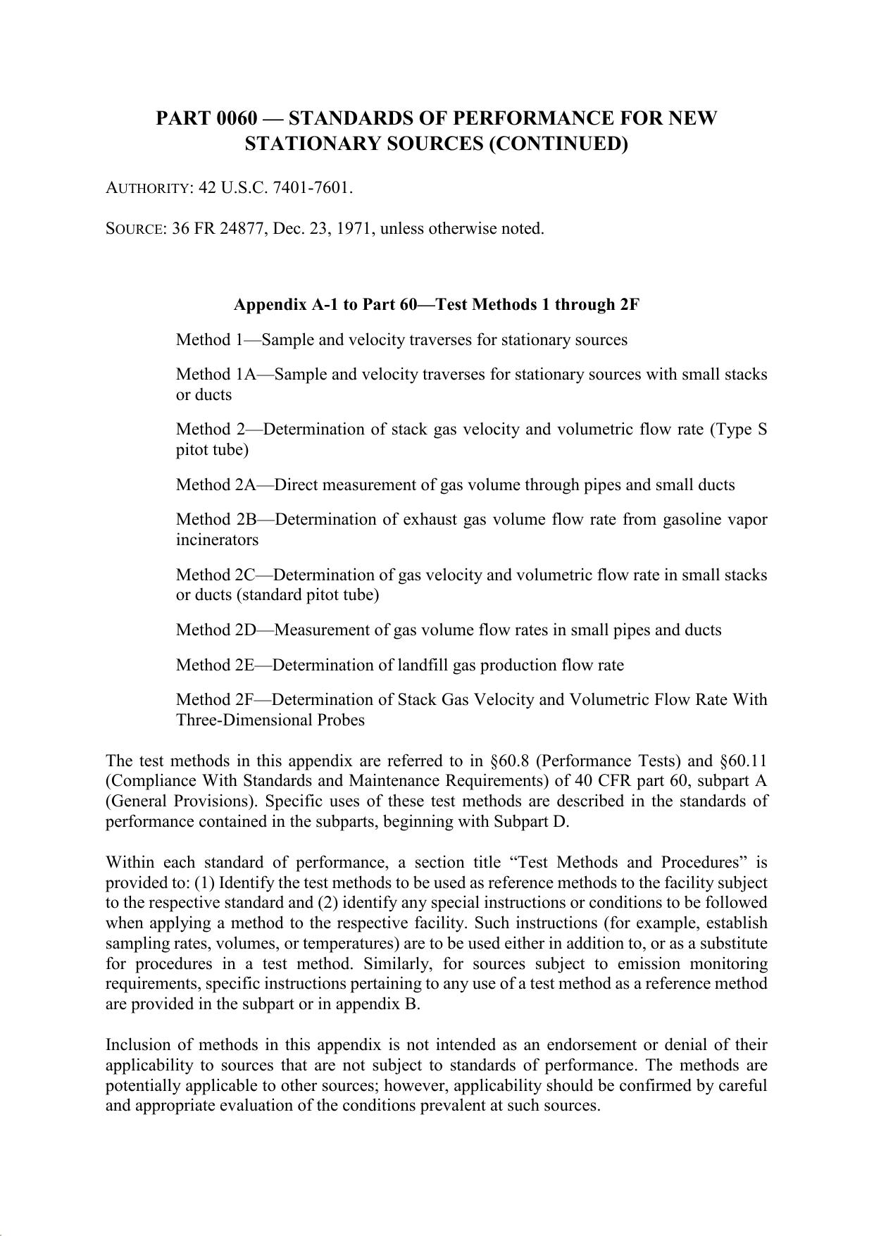 Title 40 - Part 60 - Standards of Performance for New Stationary Sources (Continued) by Regs4Ships - 15/10/2019