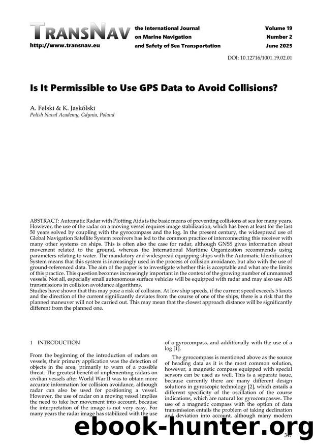 Title of paper by Andrzej Felski;Krzysztof Jaskólski