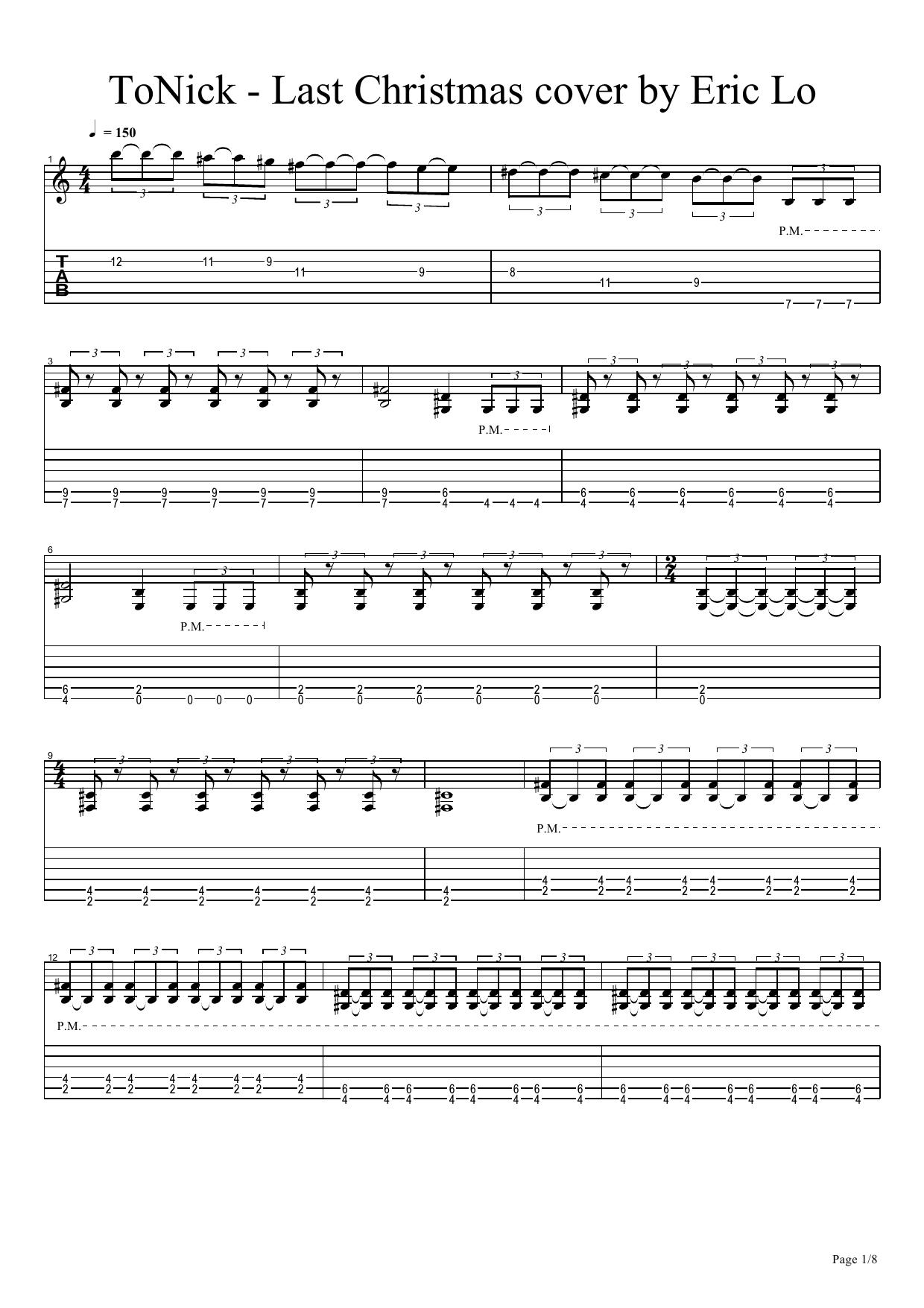 ToNick - Last Christmas cover by Eric Lo by Last Christmas