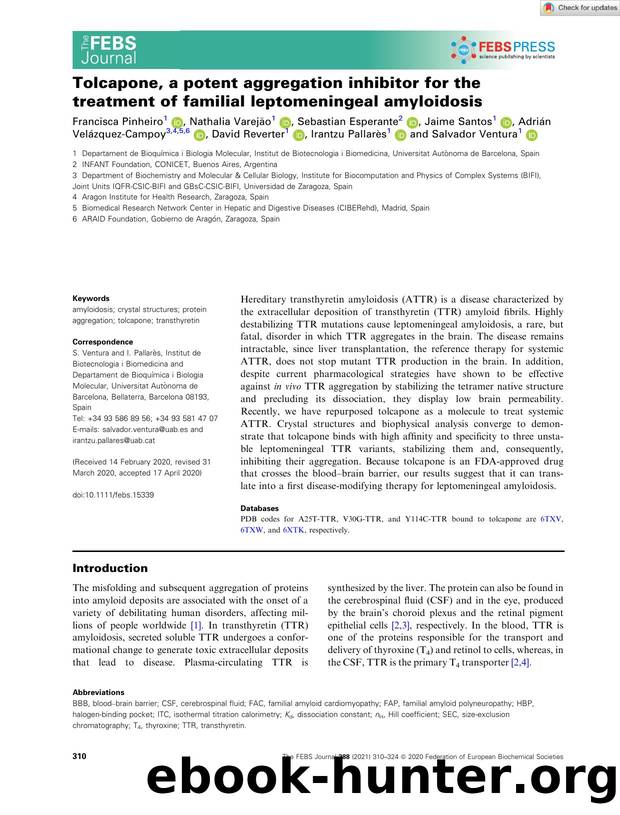 Tolcapone, a potent aggregation inhibitor for the treatment of familial leptomeningeal amyloidosis by Unknown