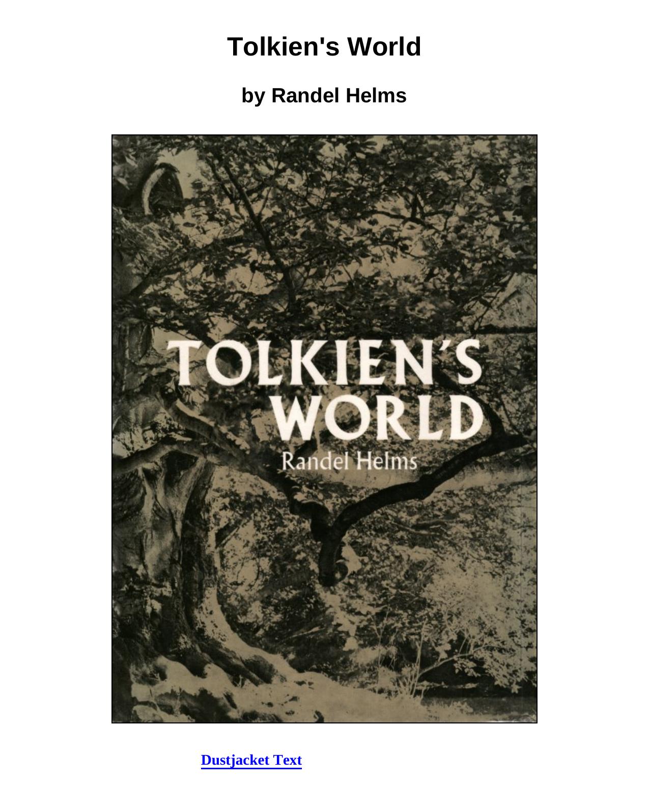 Tolkien's World by Randel Healms