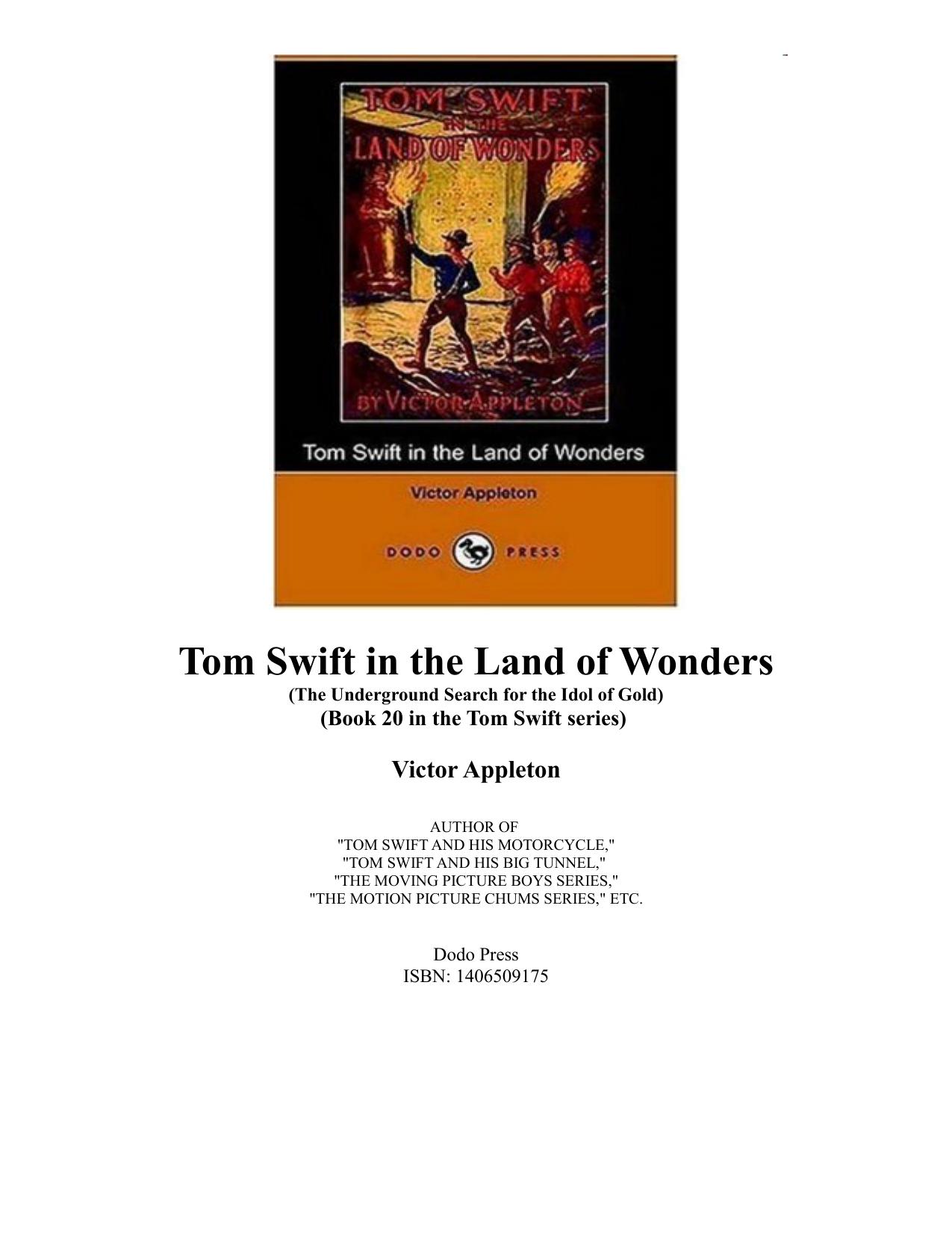 Tom Swift In The Land Of Wonders by Victor Appleton