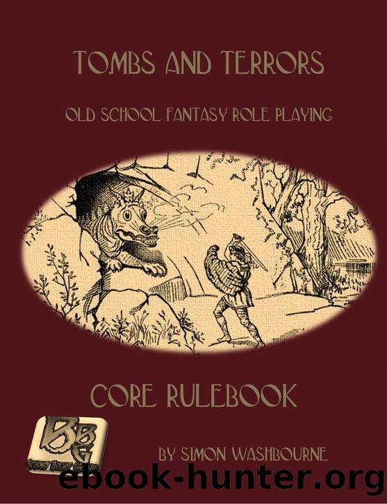 Tombs & Terrors Fantasy Role Playing by Unknown