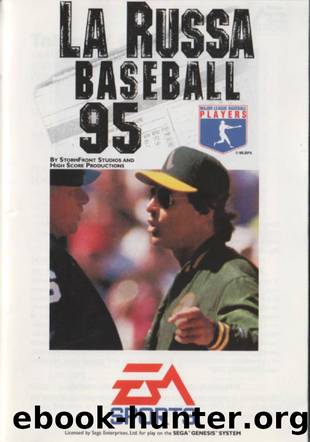 Tony La Russa Baseball 95 (U) [!]-manual by Unknown