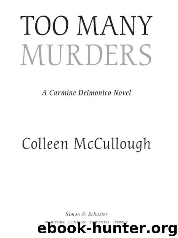 Too Many Murders by Colleen McCullough