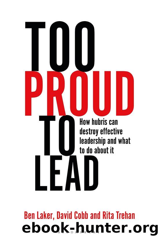 Too Proud to Lead by Ben Laker