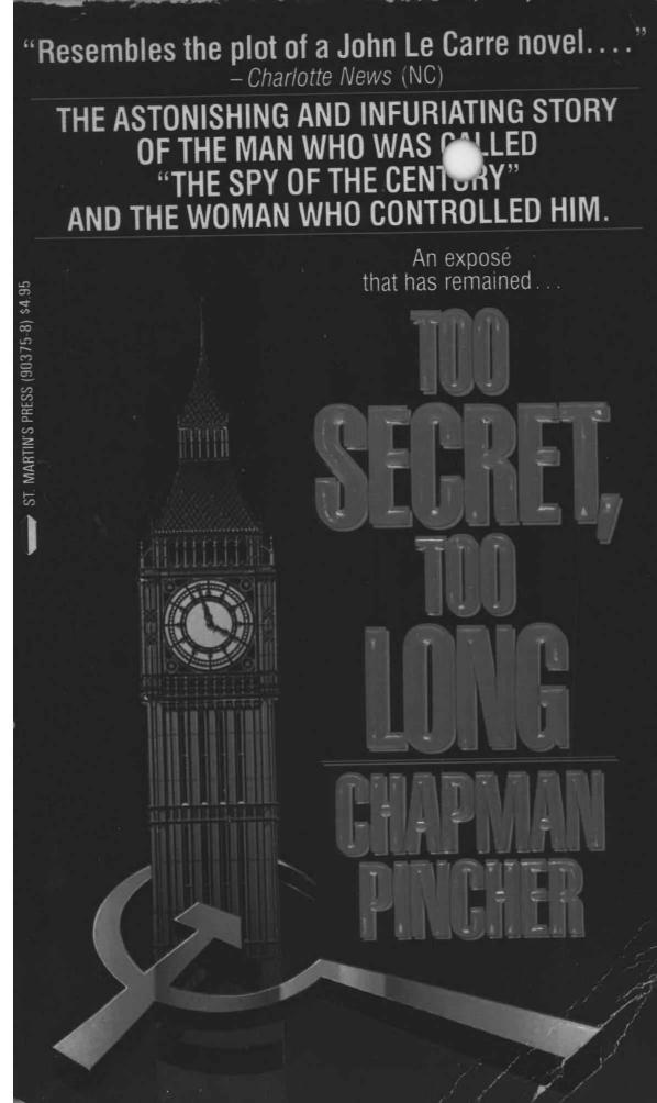 Too Secret, Too Long by Chapman Pincher