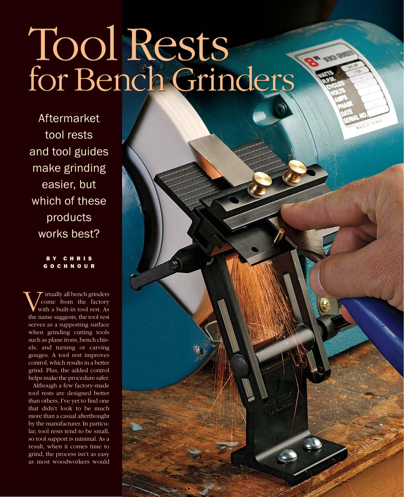 Tool Rests for Bench Grinders by Chris Gochnour