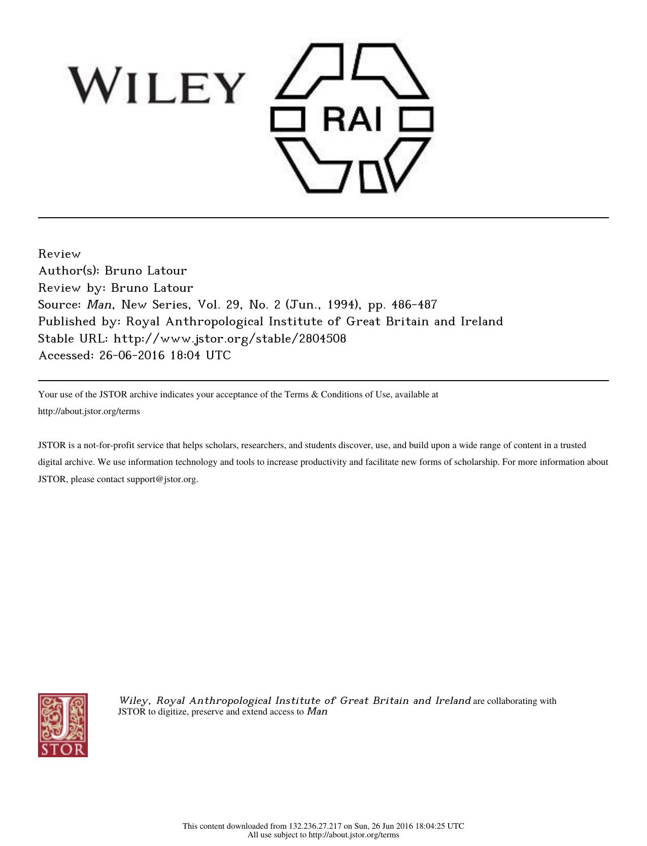 Tools, Language and Cognition in Human Evolution [Review] (1994) by Unknown
