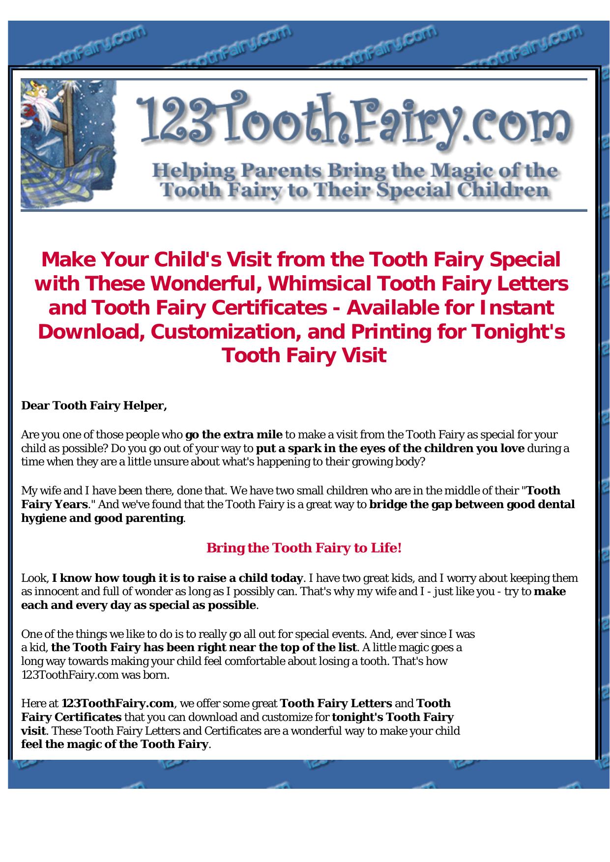 Tooth Fairy Super Package. by Best of Kuszter's Collection