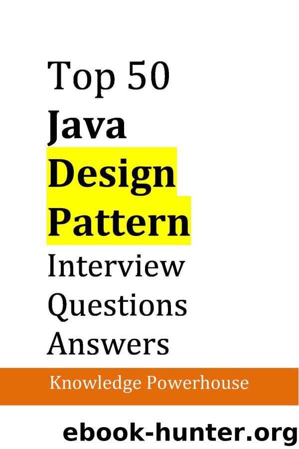 Top 50 Java Design-Pattern Interview Questions by Knowledge Powerhouse