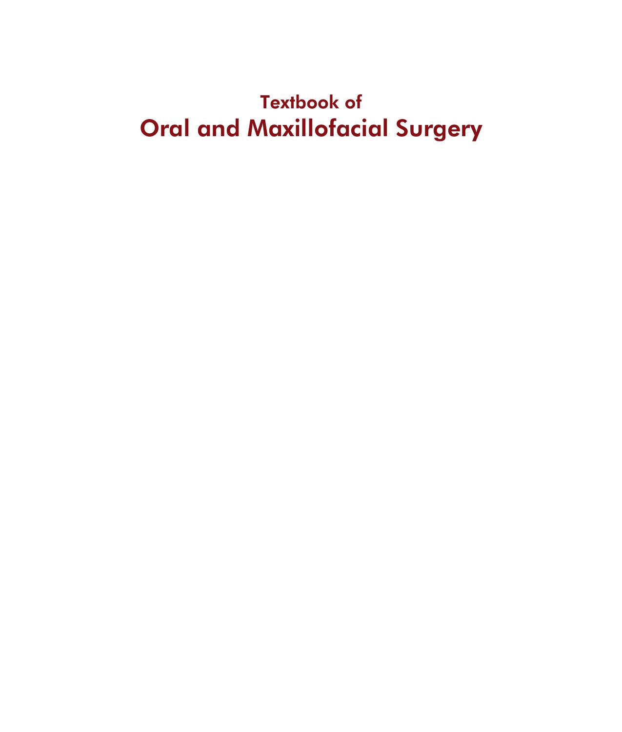 Top Textbook of Oral and Maxillofacial Surgery 2 by Unknown