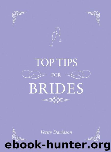 Top Tips for Brides by Verity Davidson