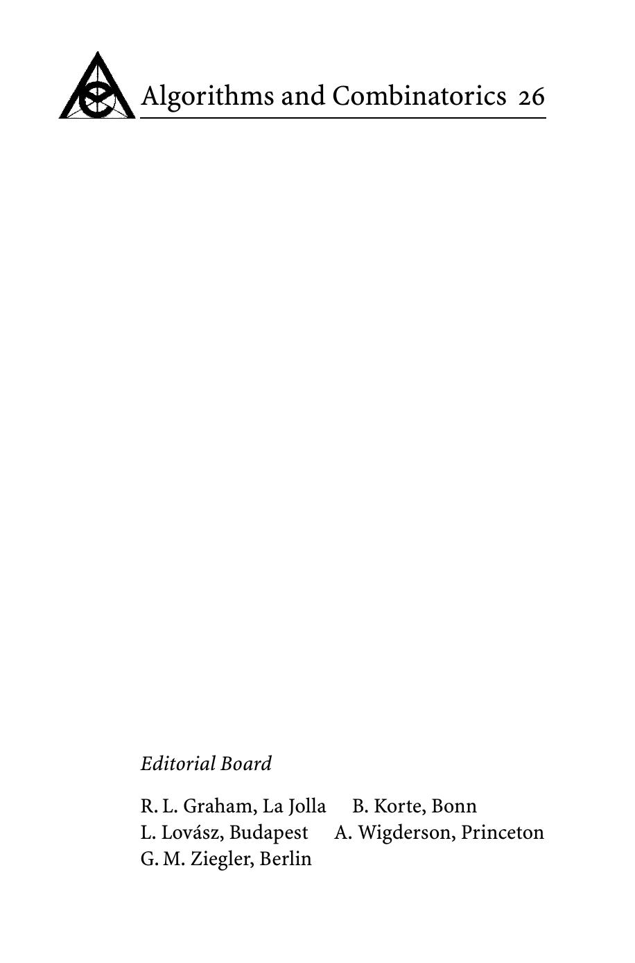Topics in Discrete Mathematics: Dedicated to Jarik Nesetril on the Occasion of his 60th birthday by Martin Klazar Jan Kratochvil Martin Loebl Robin Thomas Pavel Valtr