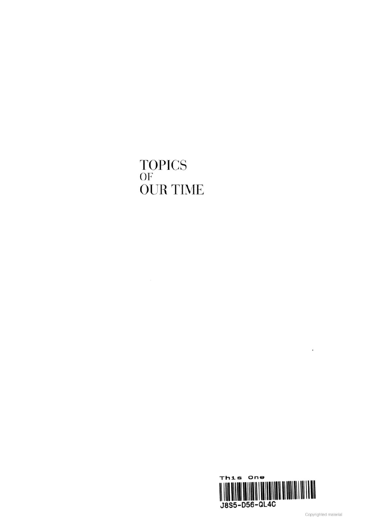 Topics of our time : twentieth-century issues in learning and in art by E. H. Gombrich