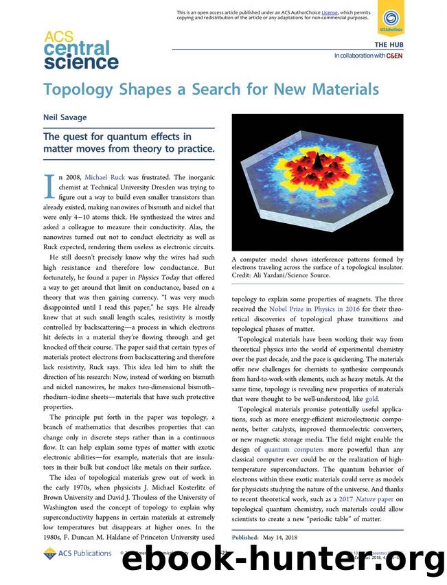 Topology Shapes a Search for New Materials by Neil Savage