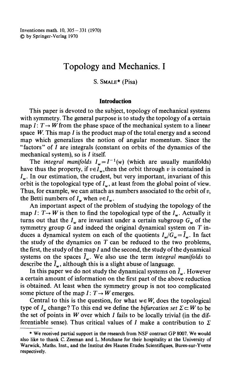 Topology and mechanics. I by Unknown