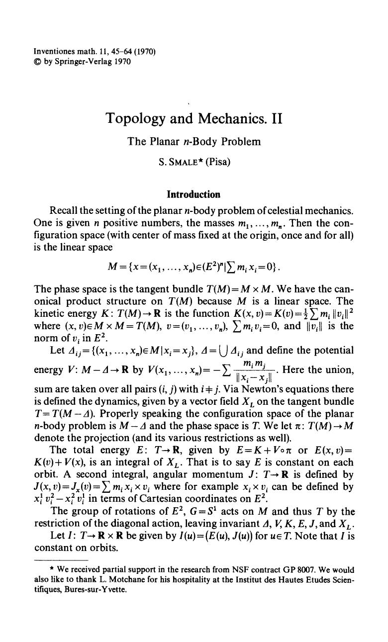 Topology and mechanics. II by Unknown