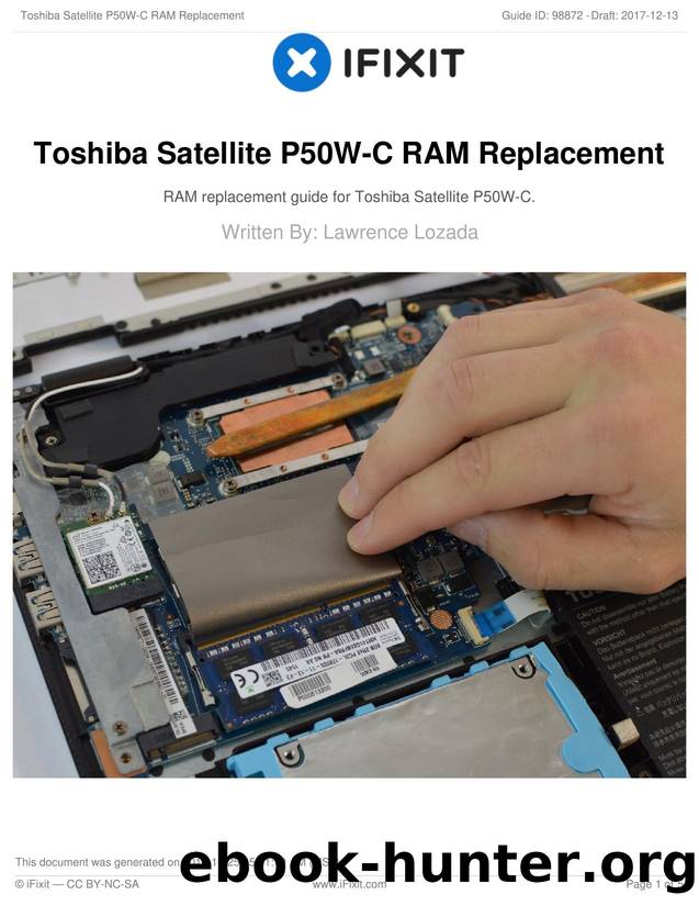Toshiba Satellite P50W-C RAM Replacement by Unknown