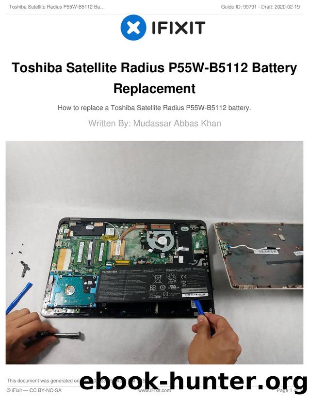 Toshiba Satellite Radius P55W-B5112 Battery Replacement by Unknown