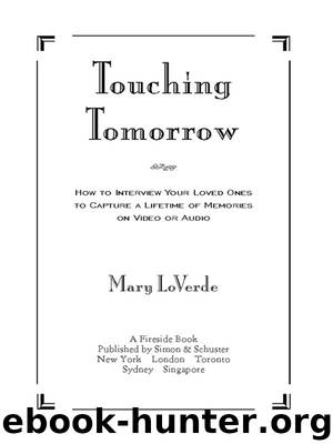 Touching Tomorrow by Mary LoVerde