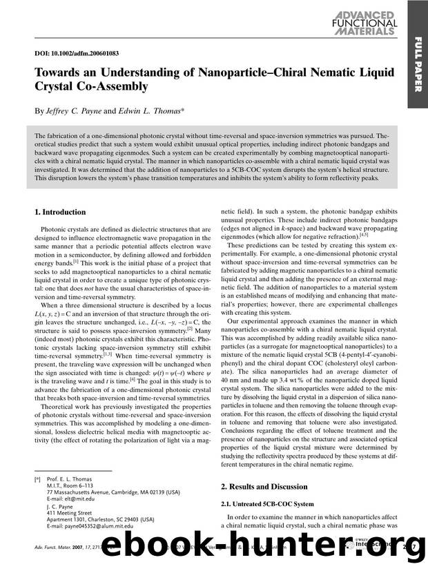 Towards an Understanding of Nanoparticle-Chiral Nematic Liquid Crystal Co-Assembly by Unknown