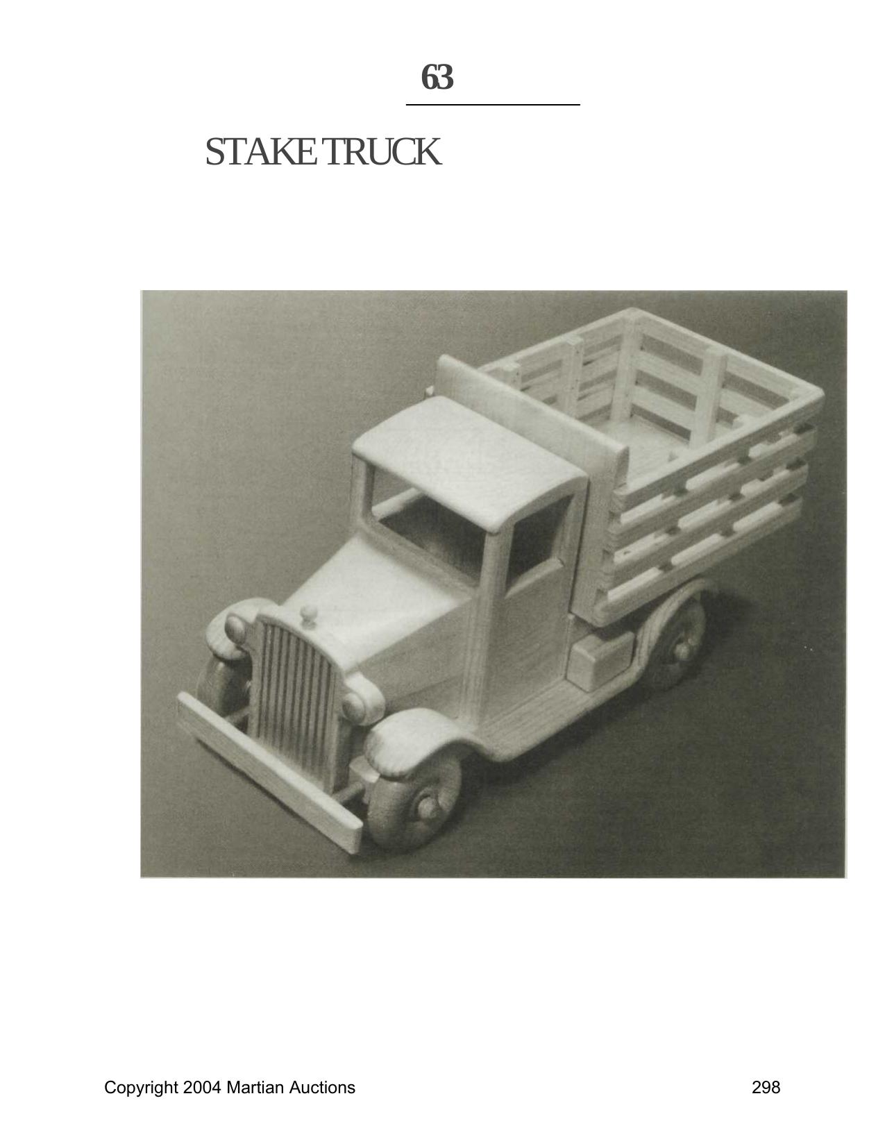 Toy by Stake Truck