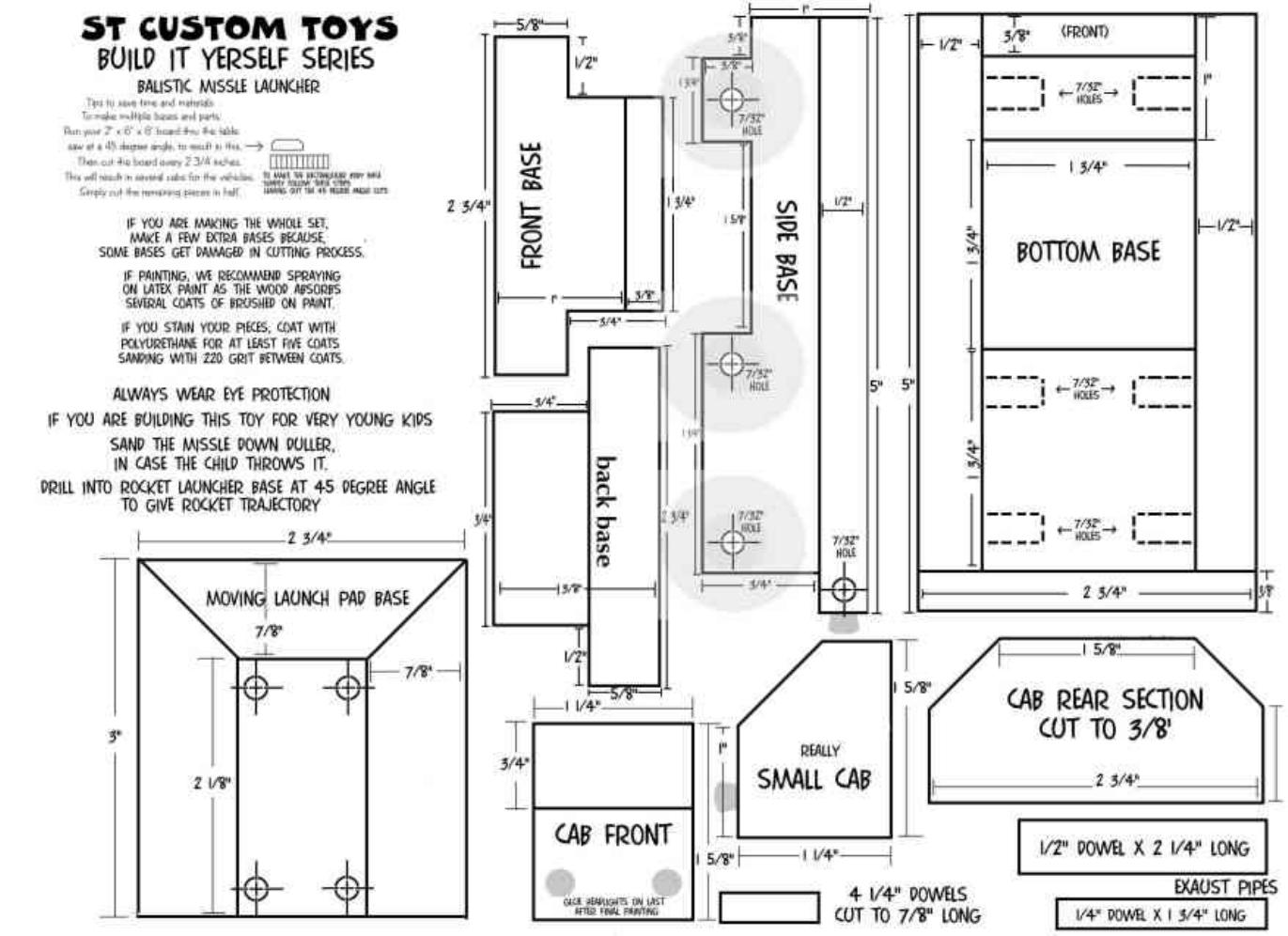 Toy by missle launcher