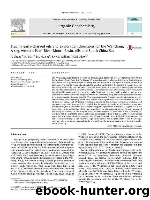Tracing early-charged oils and exploration directions for the Wenchang A sag, western Pearl River Mouth Basin, offshore South China Sea by P. Cheng & H. Tian & B.J. Huang & R.W.T. Wilkins & X.M. Xiao