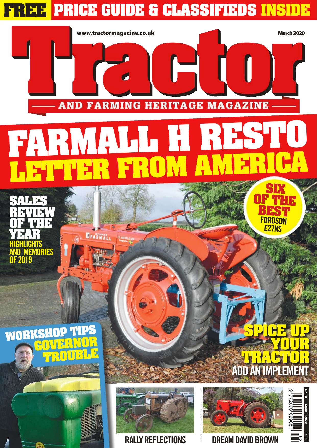 Tractor and Farming Heritage Magazine by March 2020