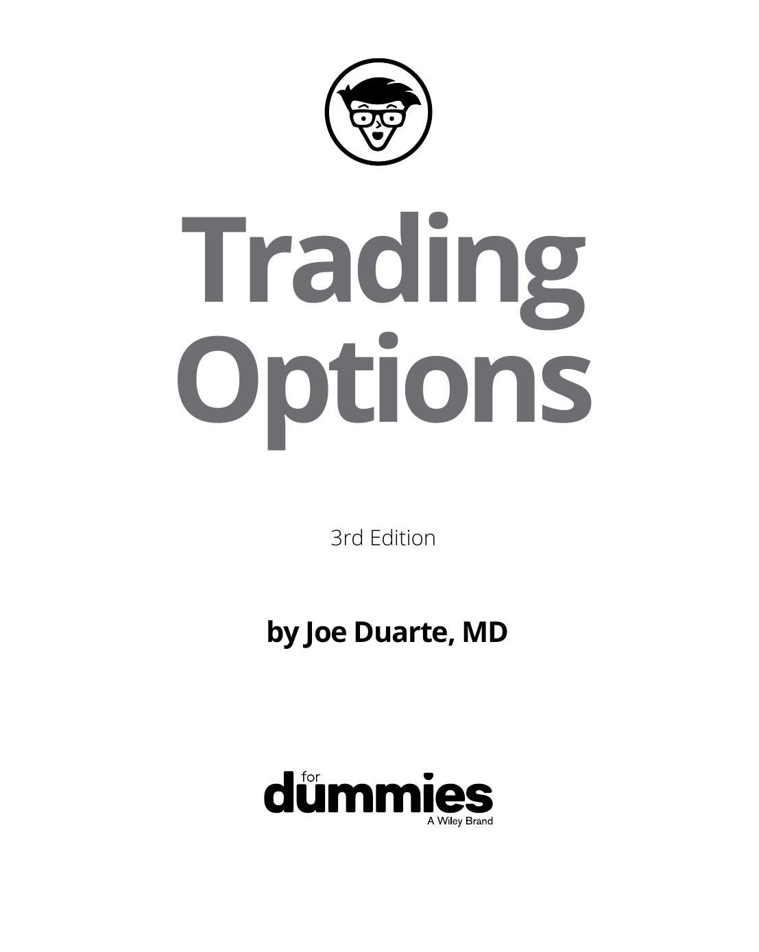Trading Options for Dummies by Joe Duarte