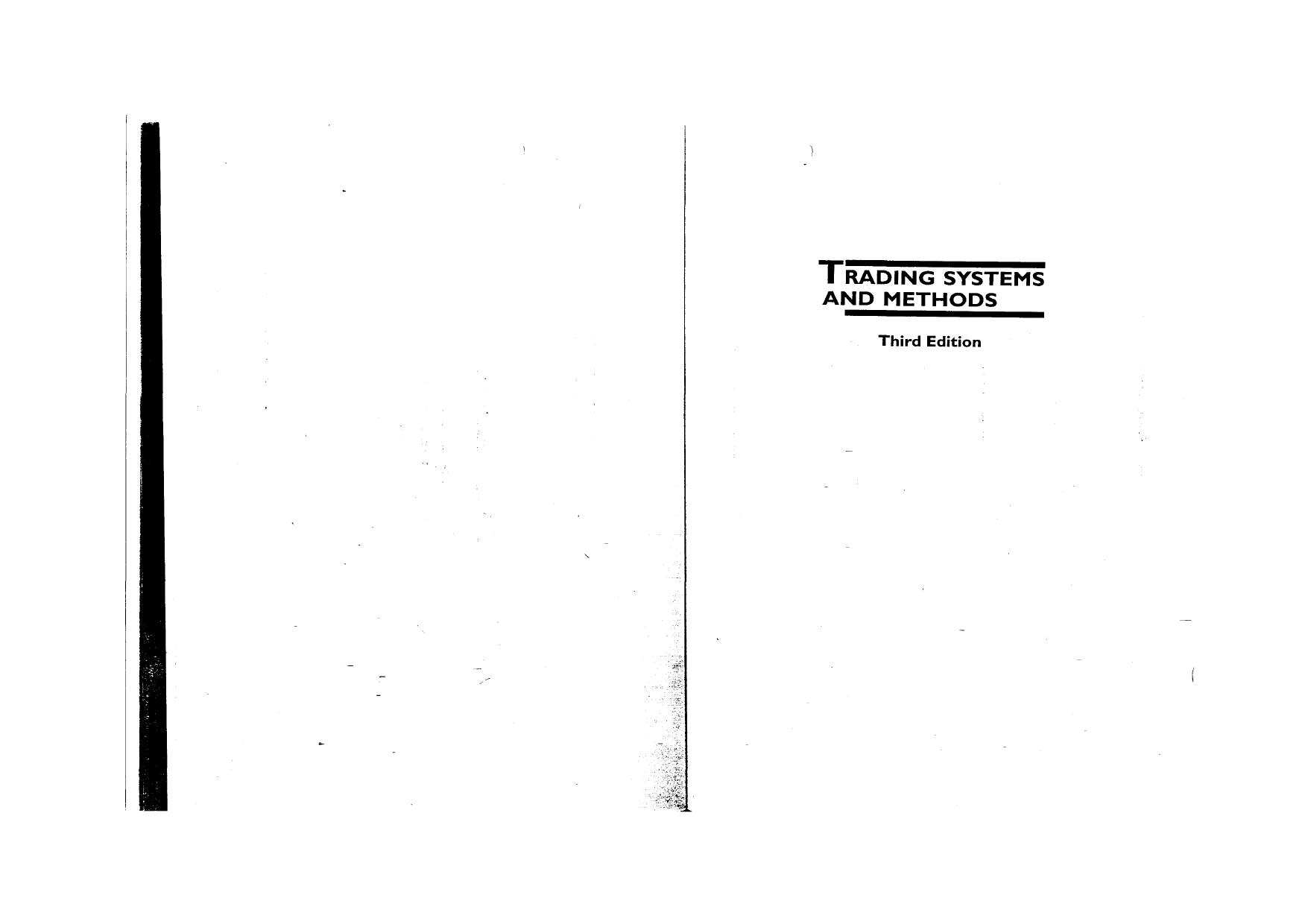Trading Systems and Methods (Wiley Trading) by Perry J. Kaufman