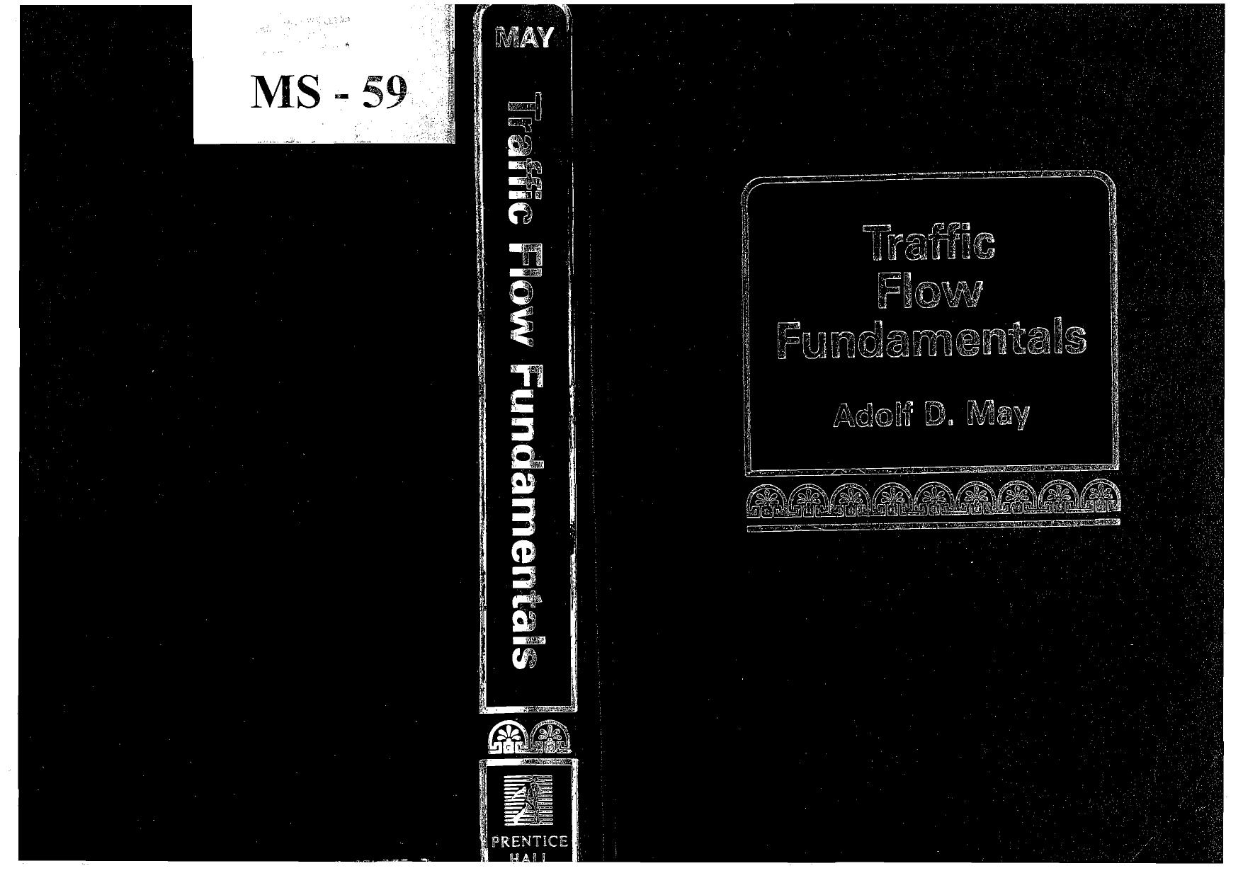 Traffic Flow Fundamentals by Adolf D. May