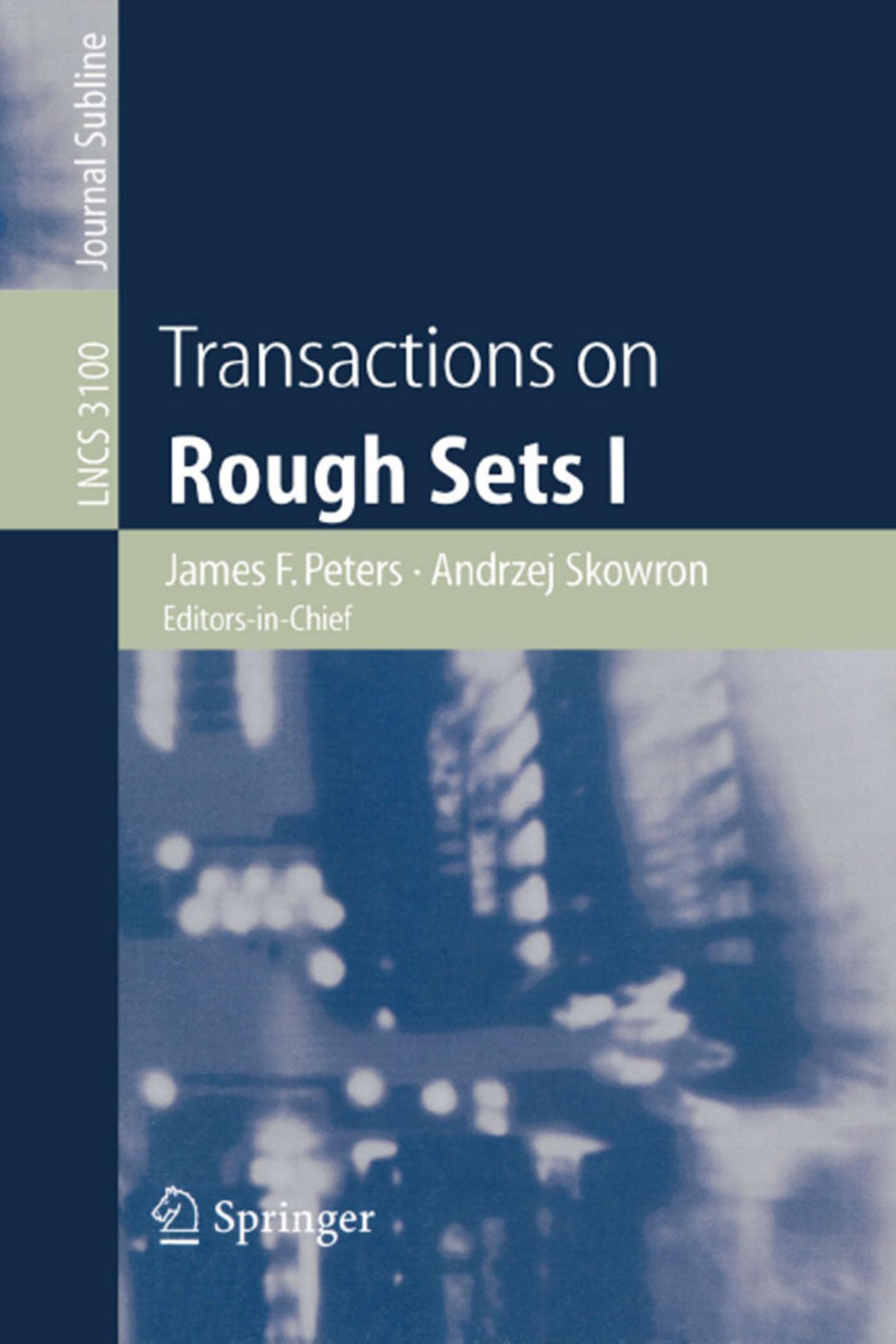 Transactions on Rough Sets I by Colonel Wm. T. McLyman