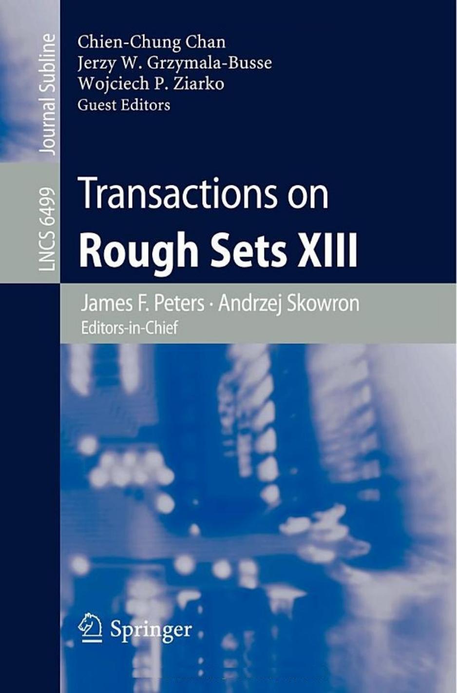 Transactions on Rough Sets XIII by unknow