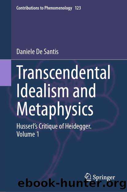 Transcendental Idealism and Metaphysics by Daniele De Santis