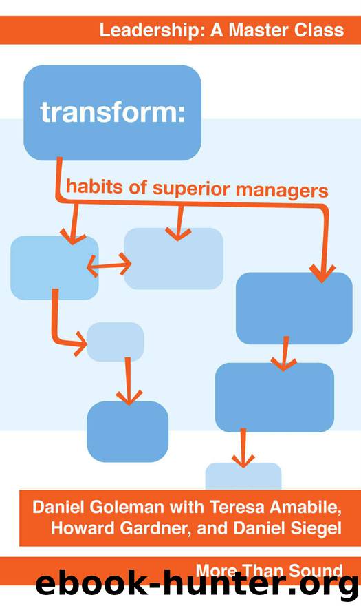 Transform: Habits of Superior Managers (The Executive Edge: An Insider's Guide to Outstanding Leadership Book 1) by Daniel Goleman & Daniel Siegel & Howard Gardner & Teresa Amabile