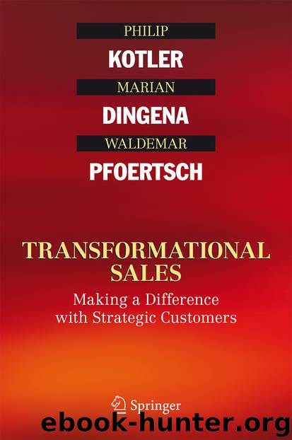 Transformational Sales by Philip Kotler Marian Dingena & Waldemar Pfoertsch