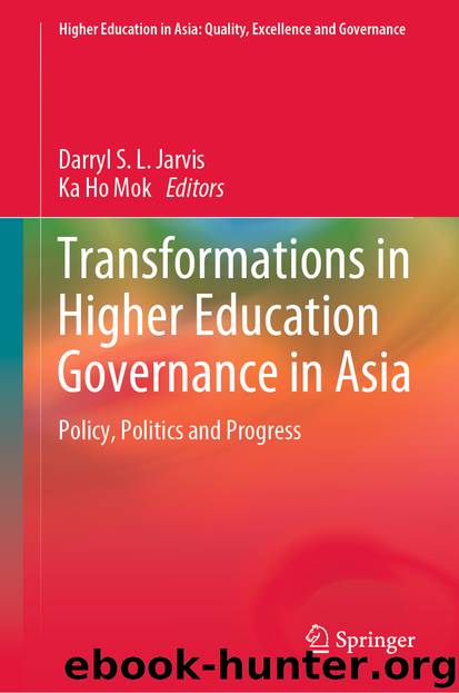 Transformations in Higher Education Governance in Asia by Unknown