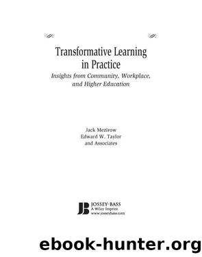 Transformative Learning in Practice by Jack Mezirow & Taylor Edward W