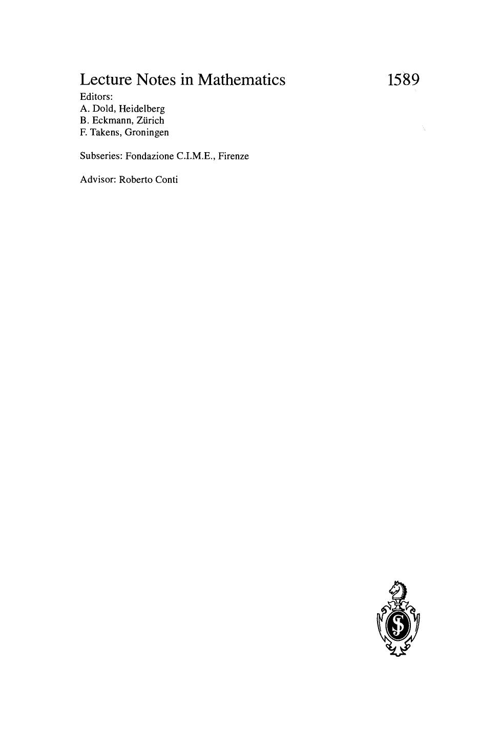 Transition to Chaos in Classical and Quantum Mechanics: Lectures given at the 3rd Session of the Centro Internazionale Matematico Estivo (C.I.M.E.) held in Montecatini Terme, Italy, July 6â13, 1991 by unknow
