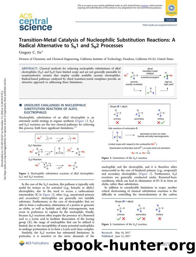 Transition-Metal Catalysis of Nucleophilic Substitution Reactions: A Radical Alternative to SN1 and SN2 Processes by Gregory C. Fu